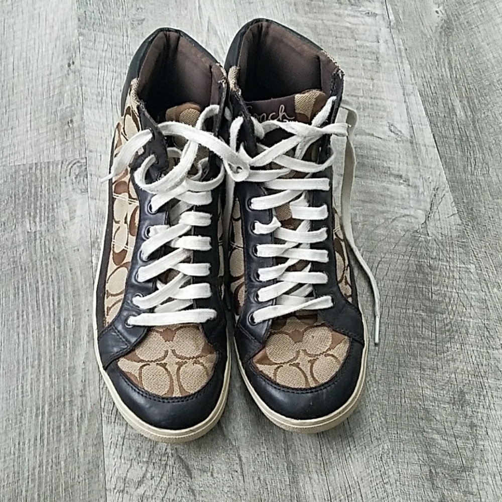 Gently used Coach sneakers size 9